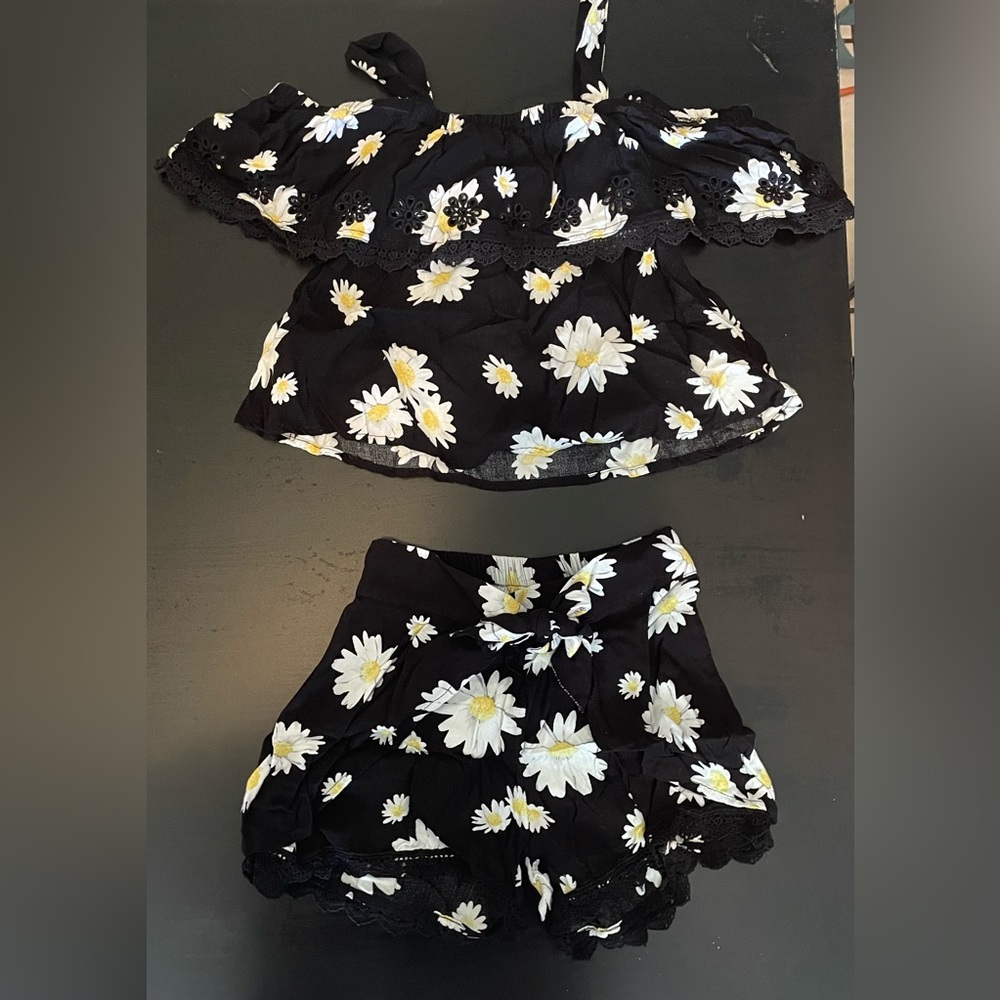 Justice two piece matching set sizes 5/6